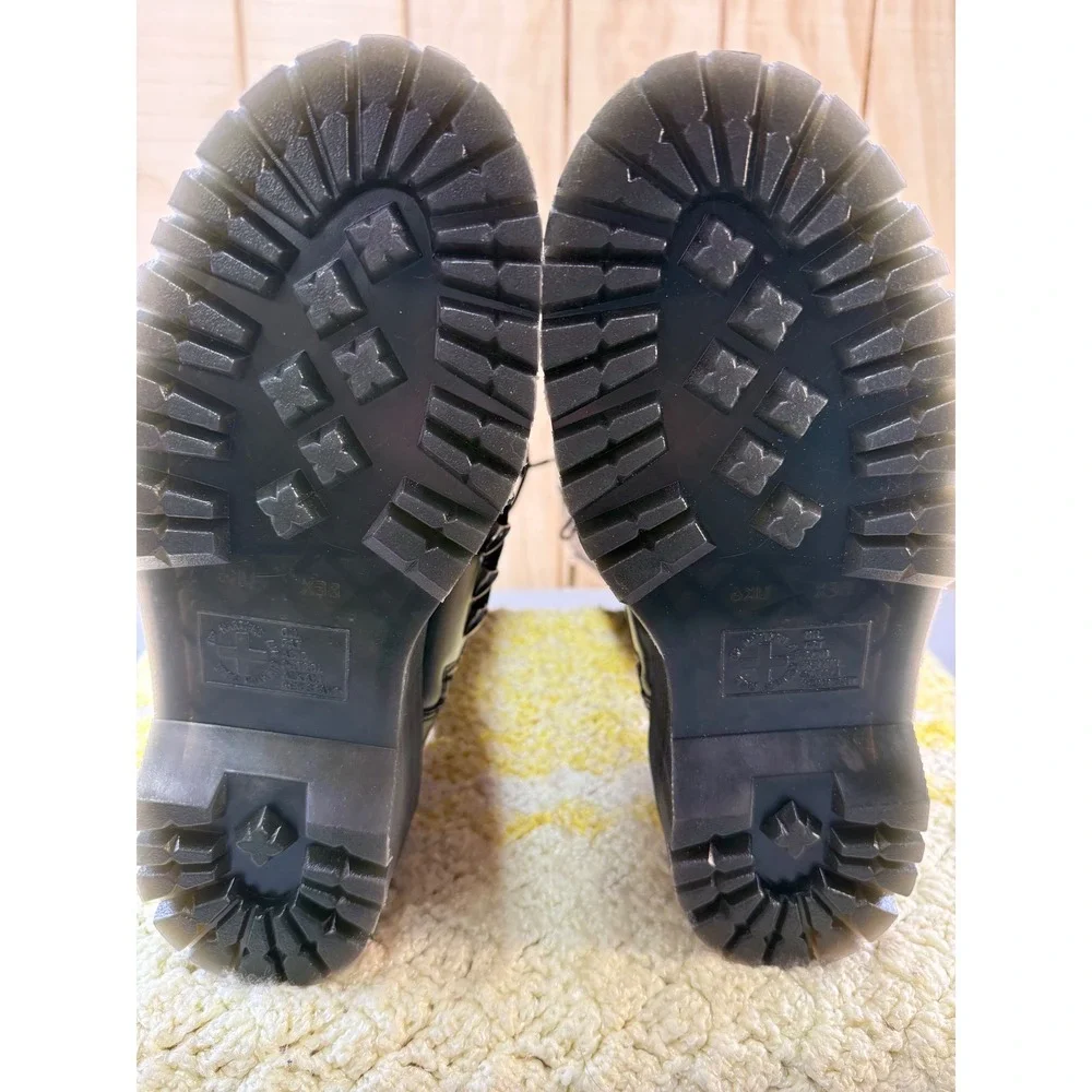 Dr. Martens 1B60 LTT Max Black Leather Knee High Platform Boots Metal Toe USL 8 - Picture 7 of 16